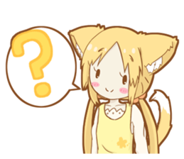 Funny  Cat ears girl sticker #3648343