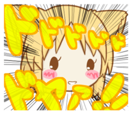 Funny  Cat ears girl sticker #3648349
