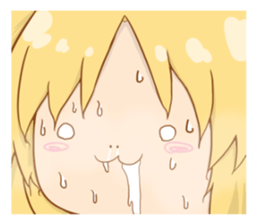 Funny  Cat ears girl sticker #3648365