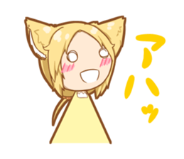 Funny  Cat ears girl sticker #3648371