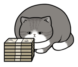 fat cats sticker #3648429