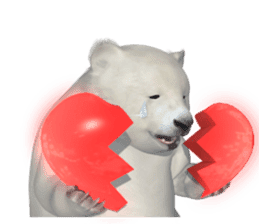 3D Baby Polar Bear sticker #3648468