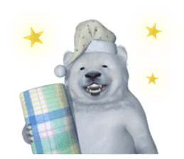 3D Baby Polar Bear sticker #3648470