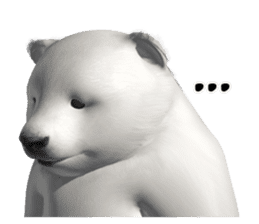 3D Baby Polar Bear sticker #3648472