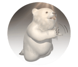 3D Baby Polar Bear sticker #3648476