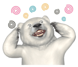 3D Baby Polar Bear sticker #3648480