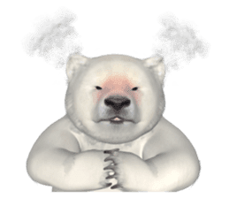 3D Baby Polar Bear sticker #3648481