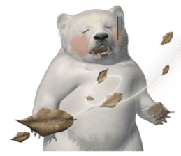 3D Baby Polar Bear sticker #3648486