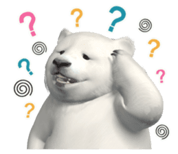 3D Baby Polar Bear sticker #3648487