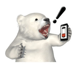 3D Baby Polar Bear sticker #3648489