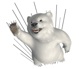 3D Baby Polar Bear sticker #3648495