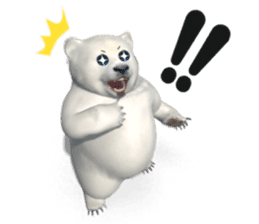 3D Baby Polar Bear sticker #3648501