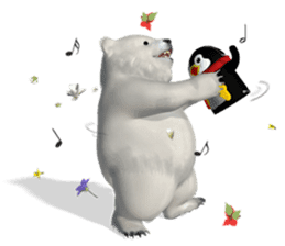 3D Baby Polar Bear sticker #3648502