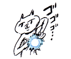poker face cat life work sticker #3648953