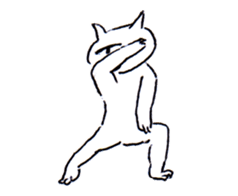 poker face cat life work sticker #3648955