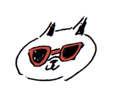 poker face cat life work sticker #3648961