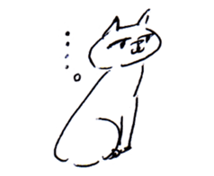 poker face cat life work sticker #3648975