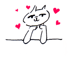 poker face cat life work sticker #3648976