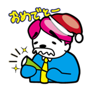 "yoggy" business person returns sticker #3649466