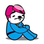 "yoggy" business person returns sticker #3649486