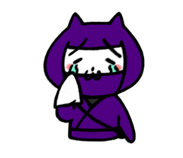 Ninja cat, Murasaki sticker #3649678