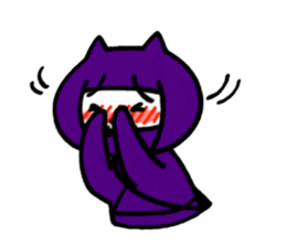 Ninja cat, Murasaki sticker #3649681