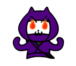 Ninja cat, Murasaki sticker #3649697