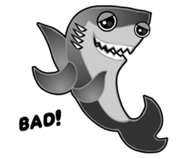 Kawaii Cool Shark sticker #3649788