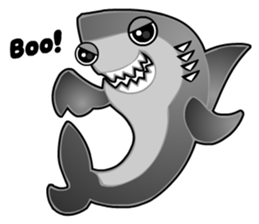 Kawaii Cool Shark sticker #3649791