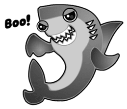 Kawaii Cool Shark sticker #3649791
