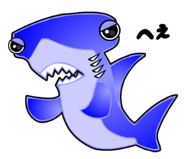 Kawaii Cool Shark sticker #3649793