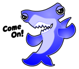 Kawaii Cool Shark sticker #3649795