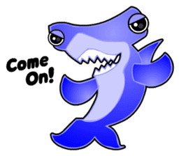 Kawaii Cool Shark sticker #3649795