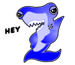 Kawaii Cool Shark sticker #3649796