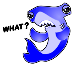 Kawaii Cool Shark sticker #3649798