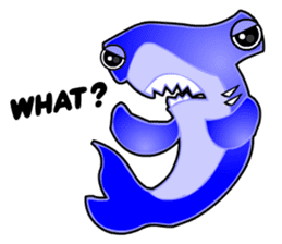 Kawaii Cool Shark sticker #3649798