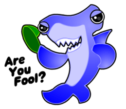 Kawaii Cool Shark sticker #3649799