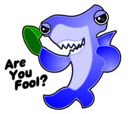 Kawaii Cool Shark sticker #3649799