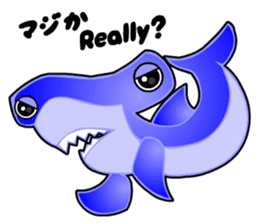 Kawaii Cool Shark sticker #3649800