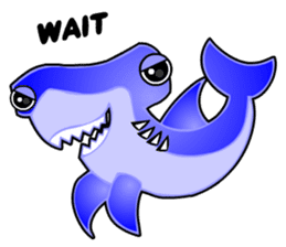 Kawaii Cool Shark sticker #3649801