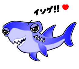 Kawaii Cool Shark sticker #3649802
