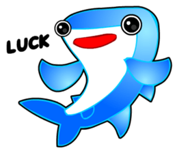 Kawaii Cool Shark sticker #3649803