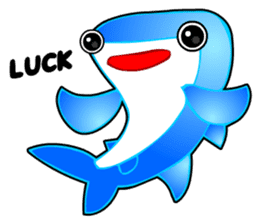 Kawaii Cool Shark sticker #3649803