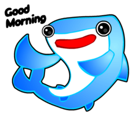 Kawaii Cool Shark sticker #3649804
