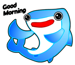 Kawaii Cool Shark sticker #3649804
