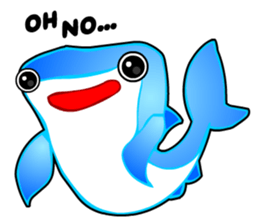 Kawaii Cool Shark sticker #3649805