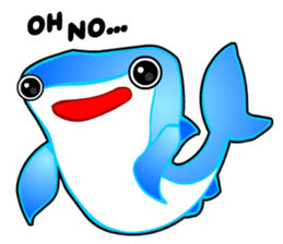 Kawaii Cool Shark sticker #3649805