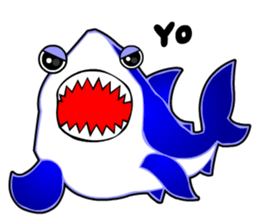 Kawaii Cool Shark sticker #3649808