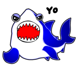 Kawaii Cool Shark sticker #3649808