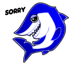 Kawaii Cool Shark sticker #3649810